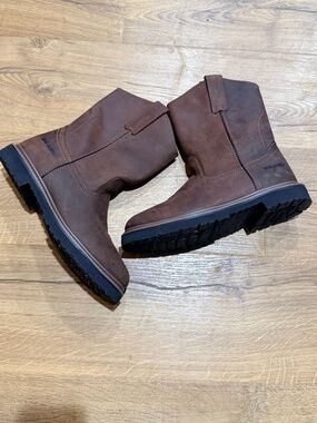 NEW Trail Guide Wellington Dark brown Western Cowboy Leather Boots Men's Size 9